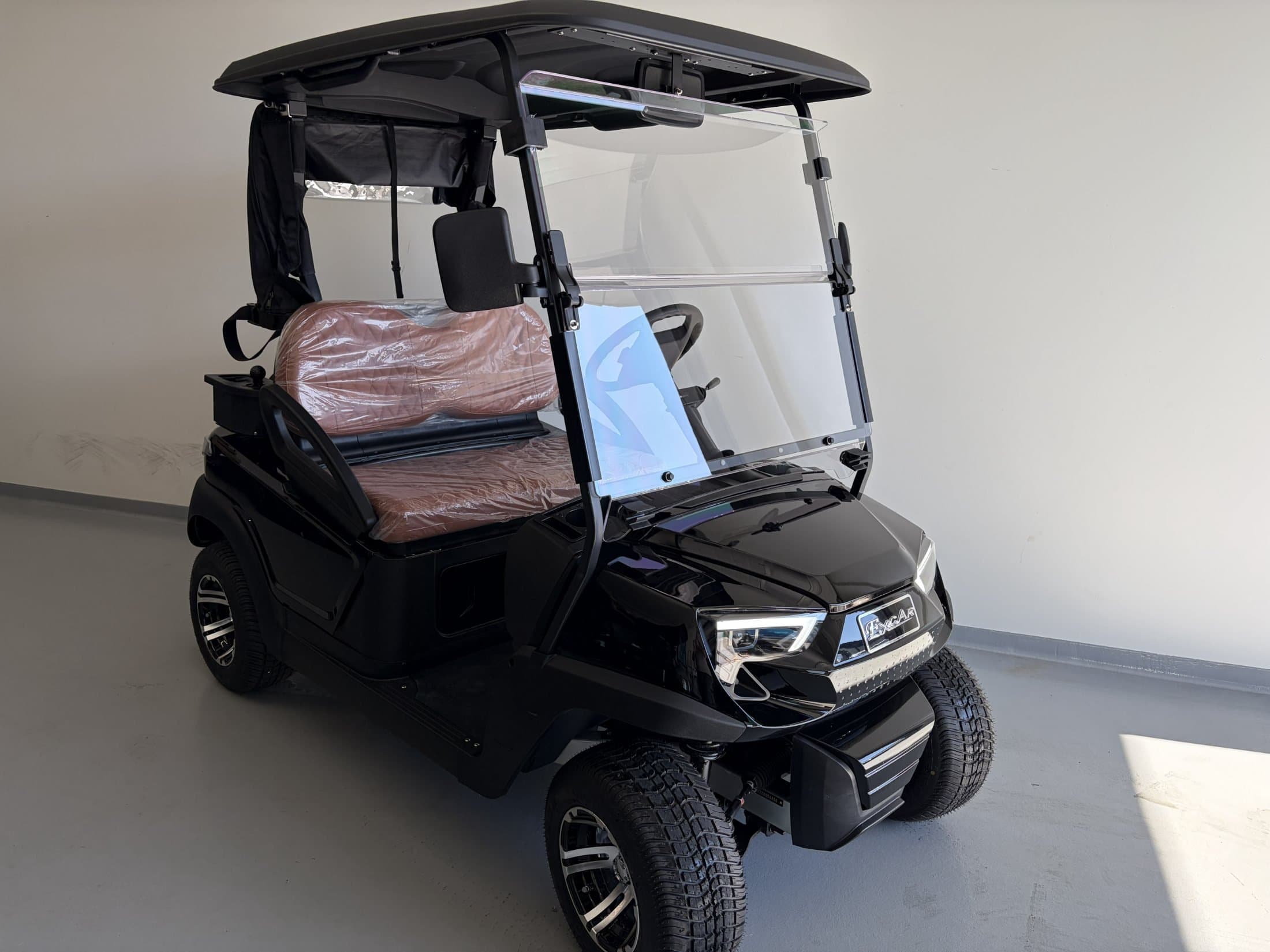 Excar CK– 2 sæta golfbíll Svartur